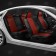 Autorekhls for Ford Kuga 2 since 2012-2016, jeep, perforation, eco-leather, red color, black