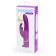 Vibrator with double stimulation of Happy Rabbit Curves, 25.4 cm, purple