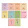 A set of subject notebooks of 10 objects of 48 sheets "Striped Life", cover shaky cardboard, glossy lamination, texture, offset unit