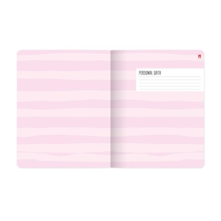 Notebook of 48 sheets in the cage "Berry Torte", covered cardboard, matte lamination Soft Touch, foil, mix-11