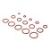 Sealing ring, 15 types, thickness 3.1 mm, set 100 pcs