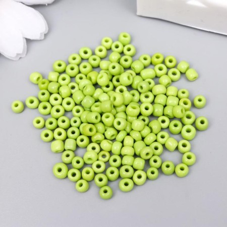Round beads 6/0 "olive" 20 g-1