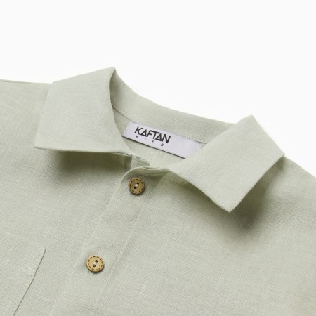 Board for the boy KAFTAN LINEN, p. 30 (98-104), green-6