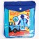 Children's raincoat, size s, 92-98 cm, blue tractor