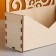 Kashpo wooden 18 × 6 × 20 cm envelope Radada "Blood", natural give beautifully