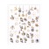 New Year! Nail stickers "Snowman", metallized