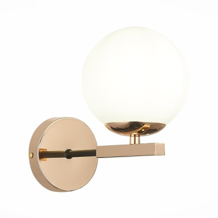 Wall lamp EVOLUCE. Sle106801-01. Sonco. 1x40 W, E14, 13.8x21 cm, color French gold