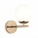 Wall lamp EVOLUCE. Sle106801-01. Sonco. 1x40 W, E14, 13.8x21 cm, color French gold