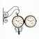 The clock is double-sided, on the suspension "spring", silent, dial D-17 cm, 30 x 48 cm