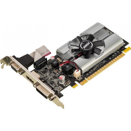 Video card MSI PCI-E N210-1GD3/LP GeForce 210, 1 GB, 64 Bit, DDR3, 460/800, DVI, HDMI, RET 787738-1