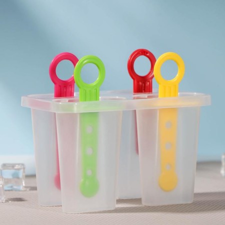 Form for ice cream shares "Simple", 12.5 × 7 × 10 cm, 4 cells, color mix