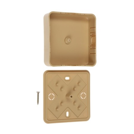 Ringing box for the cable channel Ural Pak, 75x75x20, IP40, Light Wood, KR-513110075-1