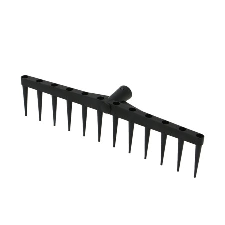 Robes straight, hazard, 12 teeth, plastic, black, without cuttings