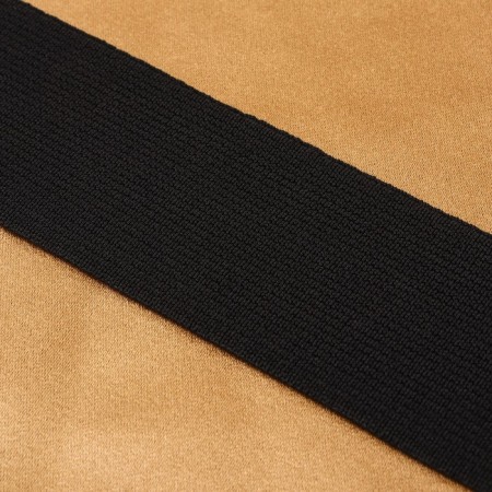 Linen gum, 40 mm, 20 m, black color-1