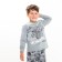 Pajamas for a boy, gray color, height 128 cm