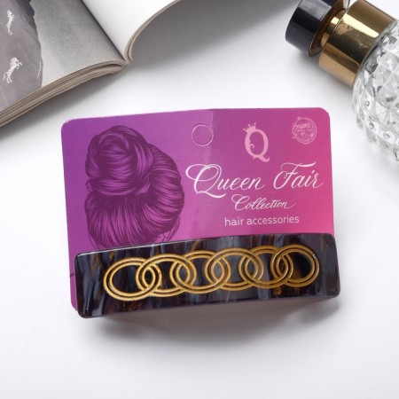 Halfish hair clip "Ophelia" Rings, 9 cm, mix-3