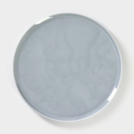 Porcelain dish for pizza "Watercolor", d = 32 cm, color gray color