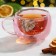 Glass mug with double walls of "warm winter. Pink Tale ", 270 ml