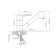 BouOU B8282-8 kitchen mixer, with exhaust watering can, 40 mm cartridge, brass, chrome