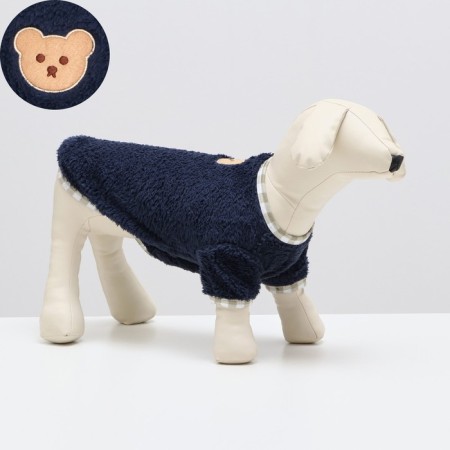 Sweatshirt for animals "Bear", size M, blue (DS 26, Osh 24, OG 38 cm)