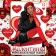 Carnival set "Valentine": beret, gloves, chocker, stockings