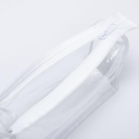Cosmetic bag with lightning, white/transparent color-2