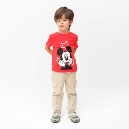 Children's Disney T-shirt "Mickey Mouse", height 98-104 (30), red-1