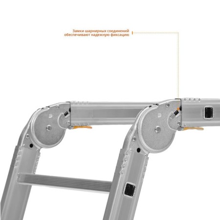 Siberian workstations "SIBIN" PP-36, aluminum, with wheels and a removable platform, 3x6x3 steps-3