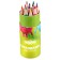Colored pencils in a tube, 12 colors, trihedral, Smeshariki