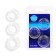 A set of rings of erectational Ereowman Eroman, silicone, relief, 3 pcs
