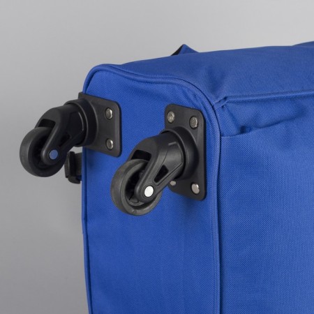 Bag-rug 2 in 1 on wheels 18 ", lightning department, external pocket, blue color-3
