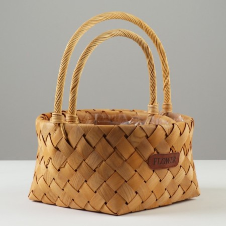Set of wicker baskets, d26xn13.5/32 cm, d21xh12/27.5 cm, 2 pcs, sequoia-1