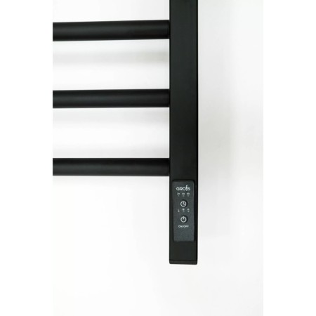 Electric towel Grois Nex GR-112, 400x800 mm, 8 crossbars, lower, black-4