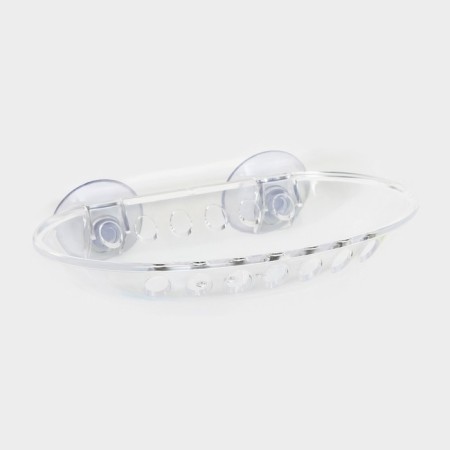 Soap dish on suction cups Bath Collection, plastic, 15.5 × 9.5 × 3 cm, color mix-2