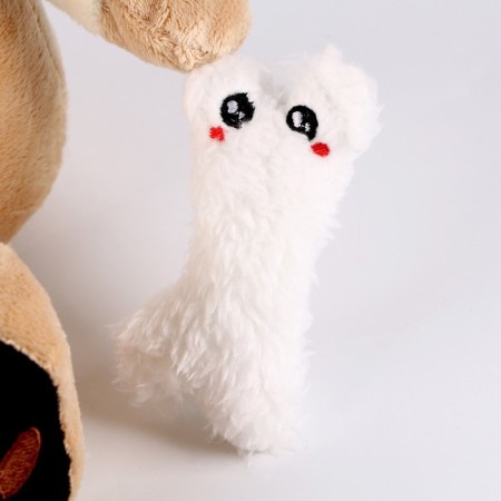 Soft toy "Bonya", with a bone-3