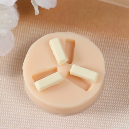 Silicone Mold "Three ingots" silicone 0.4x1.6x0.6 cm