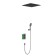 The shower system Timo Petruma SX-5029/03SM, built-in, thermostat, tropical shower, black