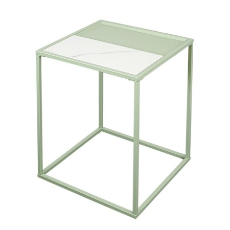 Coffee mayen table, 450 × 450 × 550 mm, white / green color-2