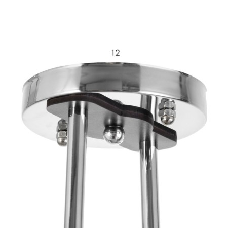 Luer "Luis" 2XE27 40W chrome 50x17x24cm-6