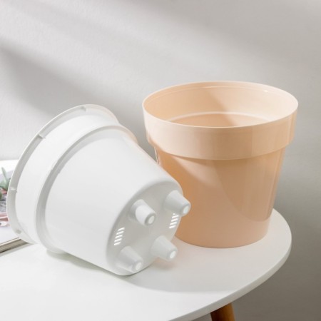 Kashpo for flowers with an insert "Porto", 3.5 l, pearl color-2