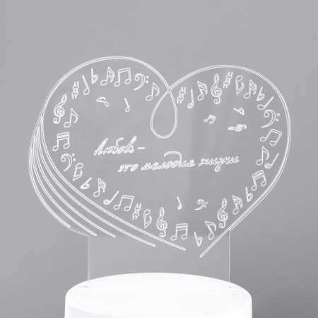Light "Love" Led RGB from the network 14.2x9.5x12.6 cm Risalux-8