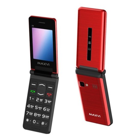Cell phone Maxvi E9 Red-1