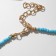 Choker "shell", white white in gold, 42 cm