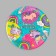 A disposable paper plate "Helparian birthday", set 6 pcs, 18 cm