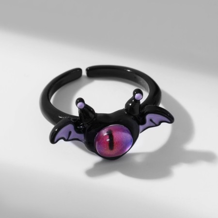 Ring "Monster" with wings, the color is black, dimensionless-1