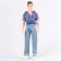 Jeans for puppet men, length - 18 cm, blue color