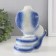 Souvenir Ceramics "Cobra with coins" Blue with gold set 2 pcs 9x12.2x15.5 cm