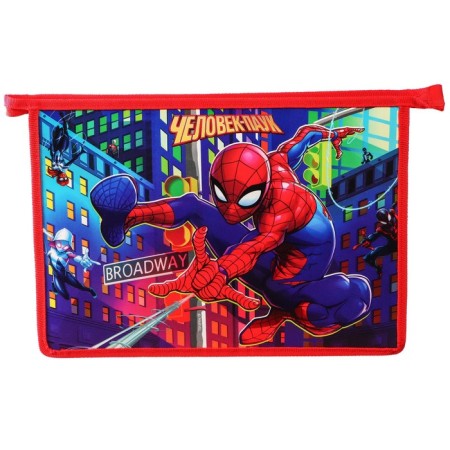 Plastic folder for A4 notebooks, on lightning, Spider-Man-3