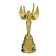 Nick Real Figure Cup "The best wife", plastic, gold, 19.5 x 7.3 cm