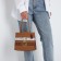 Female bag, lightning tout, brown color